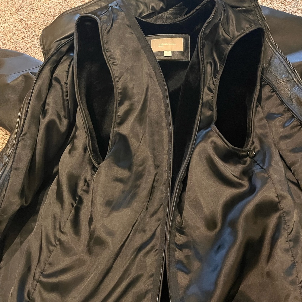 Croft and barrow leather jacket - Picture 4 of 10